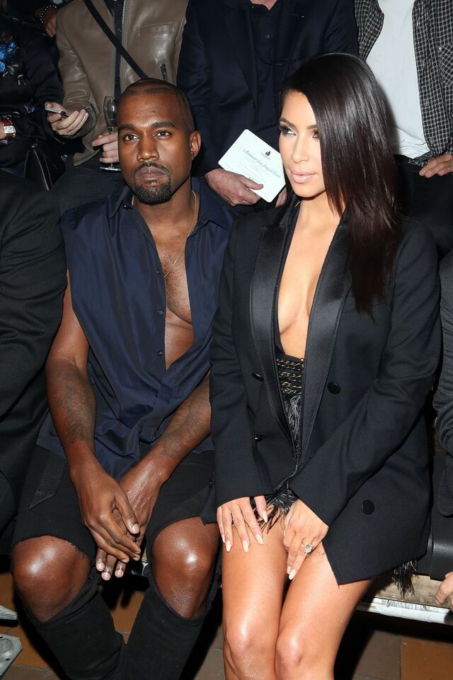 Kim en Kanye bij Lavin 2014
