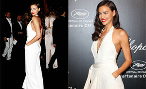 OOTD: Vamp Irina Shayk all white in Cannes