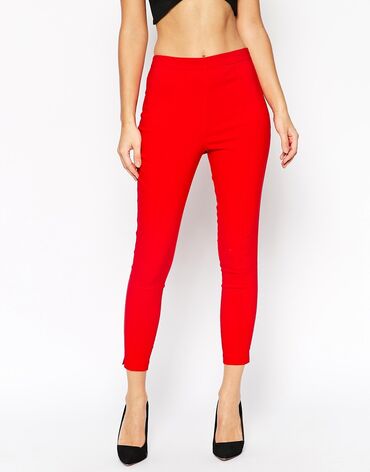 skinny pantalon rood