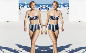 OOTD: Gigi Hadid in trendy high waist bikini