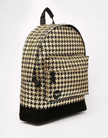 Mi-Pac Backpack in Gold Houndstooth