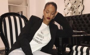 Rihanna gaat een feministische samenwerking aan met Dior