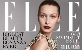Bella Hadid straalt op de cover van Elle Magazine: “Ik kijk op tegen Cindy Crawford en Naomi Campbell”