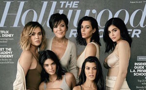 De Kardashians vieren 10 jaar KUWTK met remake van The Hollywood Reporter cover
