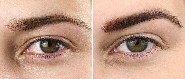 tattoo brow before after