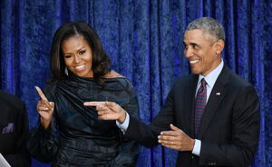 Michelle en Barack Obama gaan uit hun dak tijdens Beyoncé en Jay-Z's concert