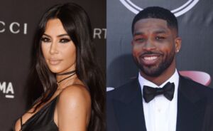 ZIEN: Kim Kardashian kan haar gevoel over Tristan Thompson niet verbergen tijdens Khloé's bevalling