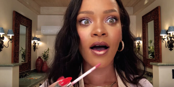 Deze make-up tutorial van Rihanna is puur genieten