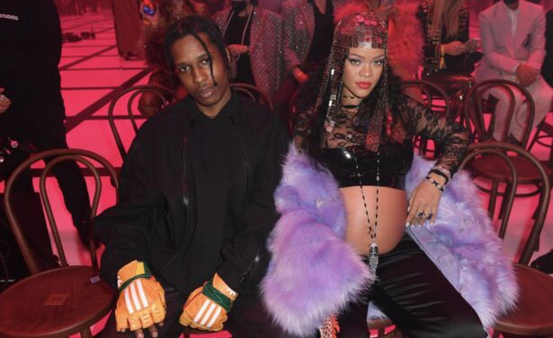 Zien: zwangere Rihanna showt babybump tijdens Gucci-show