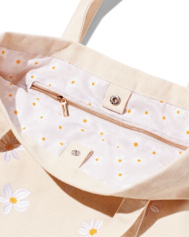 leuke canvas tassen madelief print HEMA