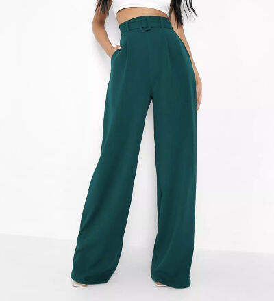 outfit voor pasen groene pantalon boohoo
