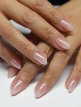 Press on nails soft gel baby french ombre manicure 