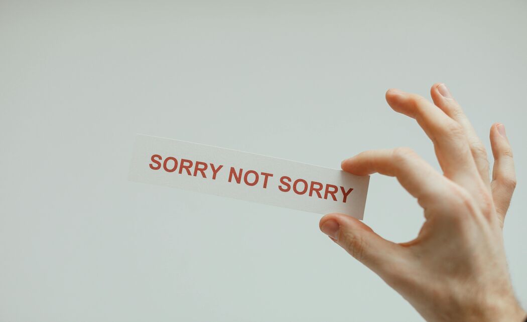 Dingen waar je helemaal geen sorry voor hoeft te zeggen