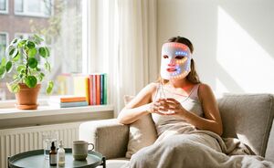 Wat doet rood, blauw en geel licht in een LED masker?