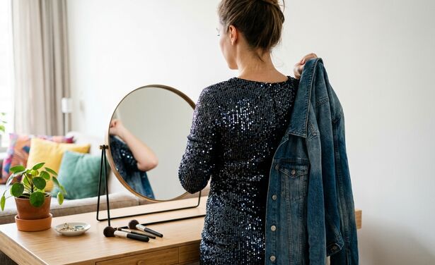 Hoe style je een glitterjurk zonder dat het te veel wordt?