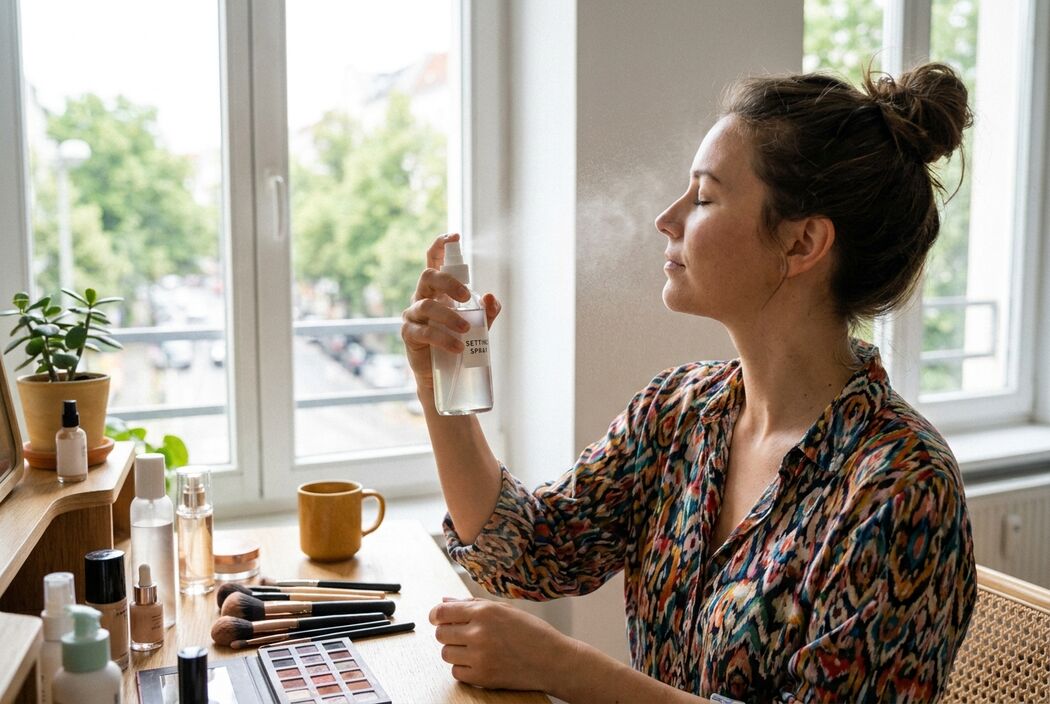 Wanneer gebruik je setting spray: voor of na je make-up?