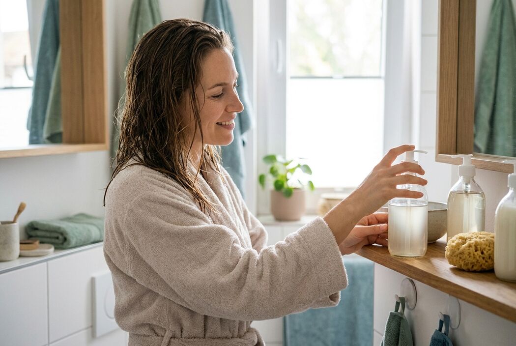 Shampoo zonder parabenen voor een gevoelige hoofdhuid