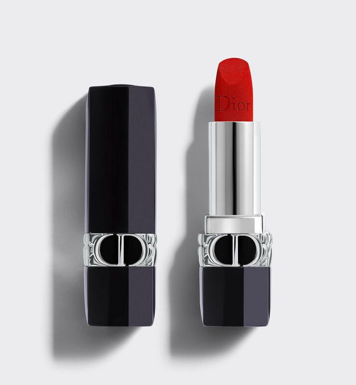 beste rode lipsticks Dior Rouge Couture Color-lippenstift in velvet 999